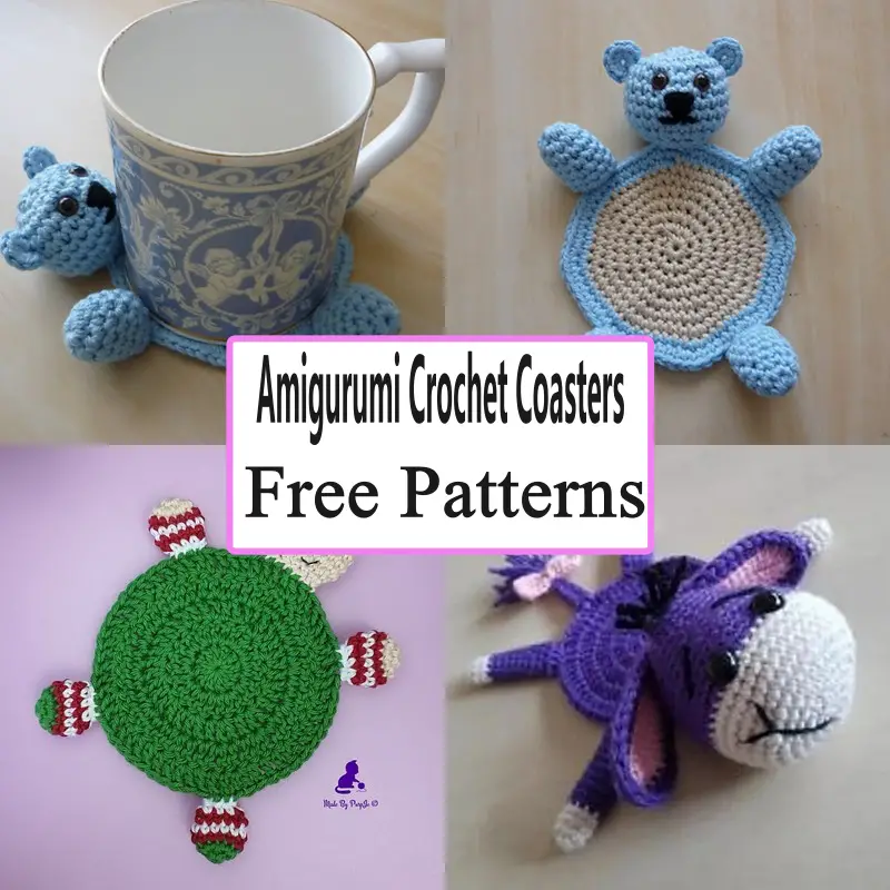 Super Easy Amigurumi Crochet Coasters Free Patterns
