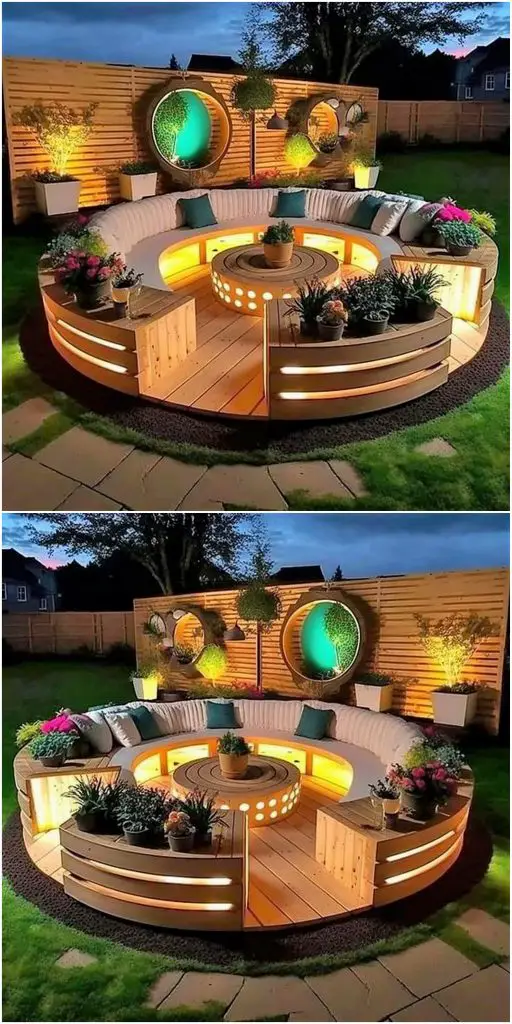 Embrace nature with rustic wooden garden seating designs