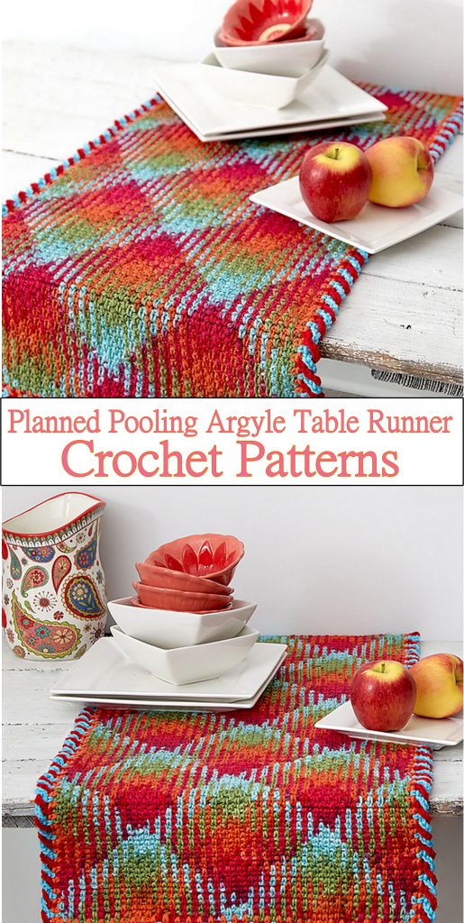 Planned Pooling Argyle Table Runner