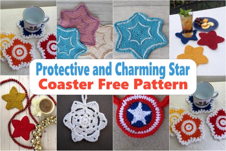Protective and Charming Star Coaster Free Pattern