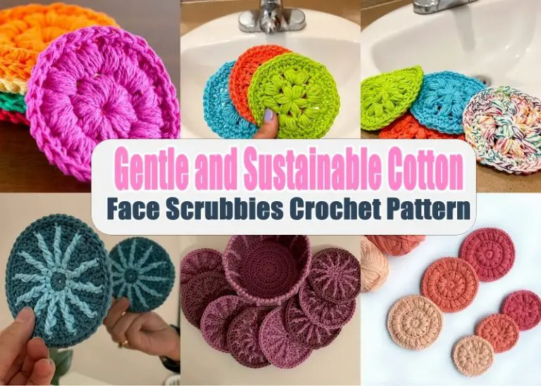Gentle and Sustainable Cotton Face Scrubbies Crochet Pattern