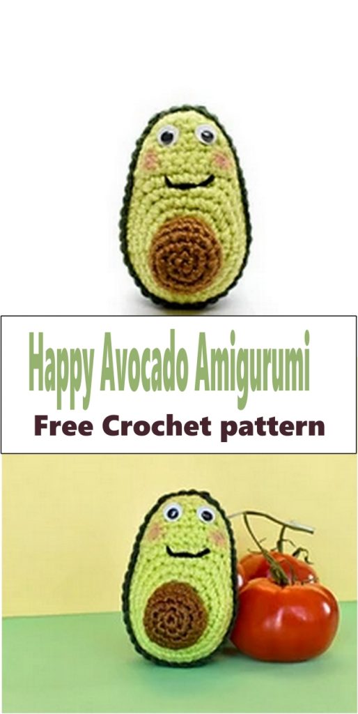 Happy Avocado Amigurumi