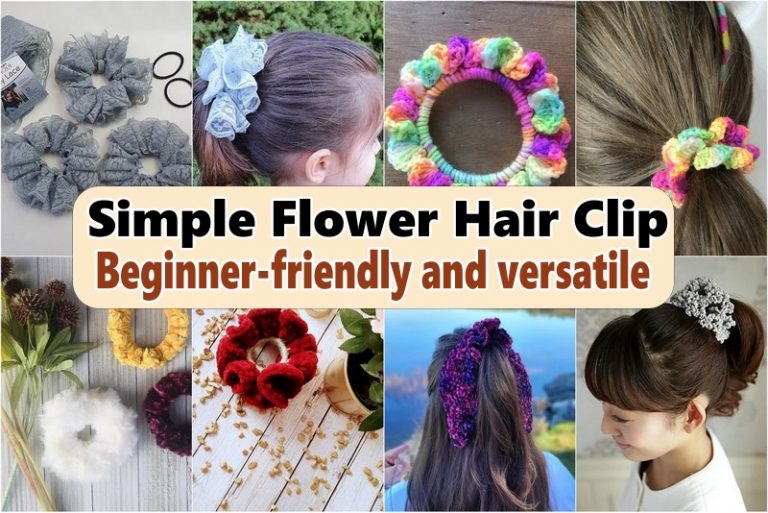 Simple Flower Hair Clip Beginner-friendly and versatile