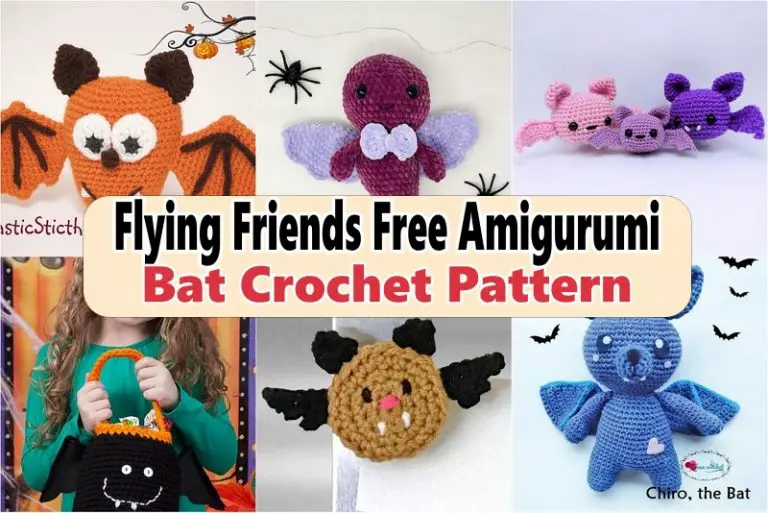 Flying Friends Free Amigurumi Bat Crochet Pattern