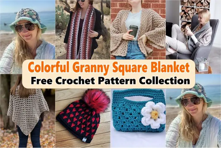 Colorful Granny Square Blanket Free Crochet Pattern Collection