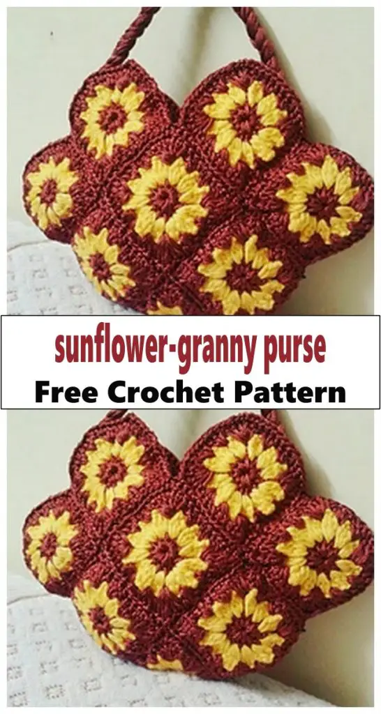 sunflower-granny purse