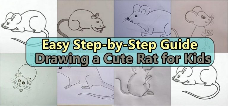 Easy Step-by-Step Guide Drawing a Cute Rat for Kids
