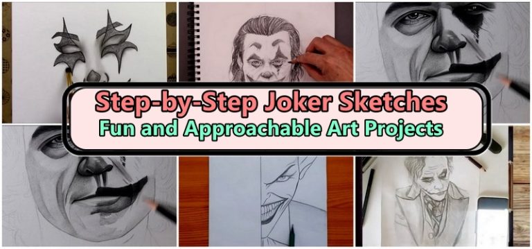 Step-by-Step Joker Sketches Fun and Approachable Art Projects