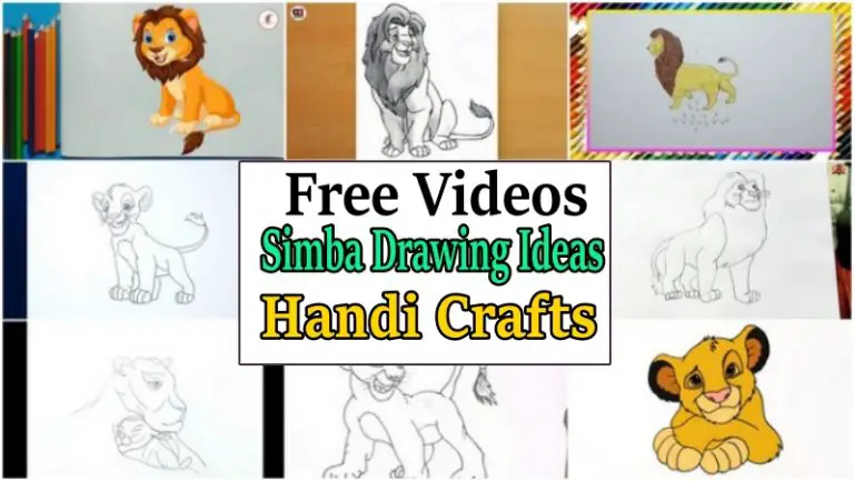 Easy Simba Drawing Ideas – Handi Crafts