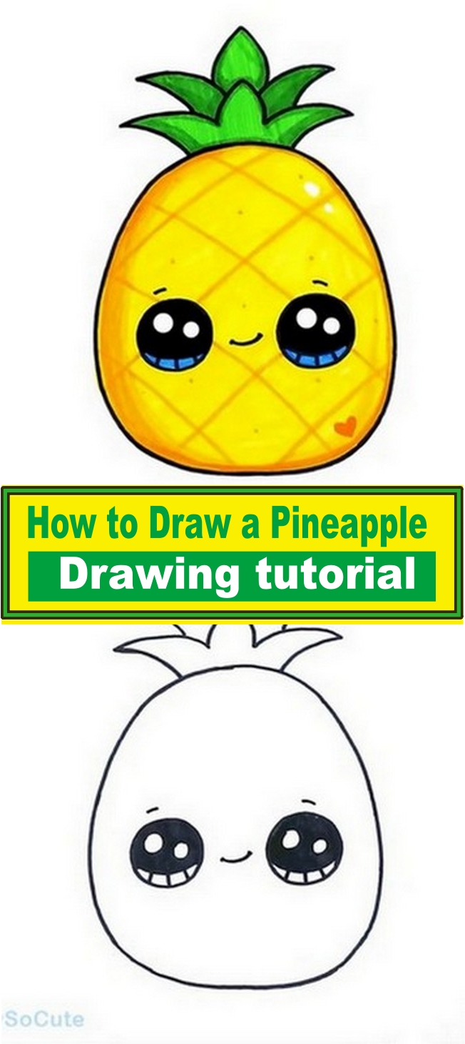How to Draw a Pineapple
