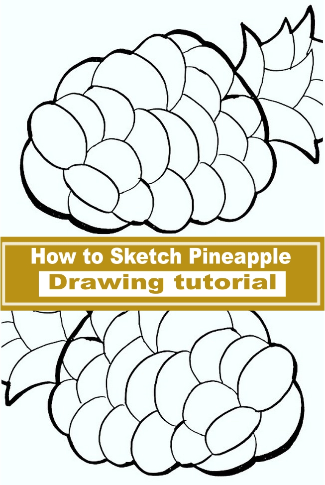 How to Sketch Pineapple