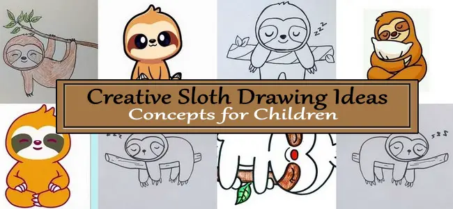 Creative Sloth Drawing Ideas  Concepts for Children