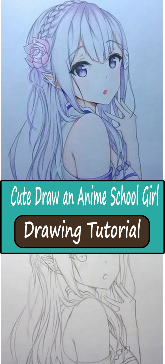 Cute Draw an Anime School Girl