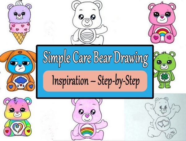 Simple Care Bear Drawing Inspiration – Step-by-Step