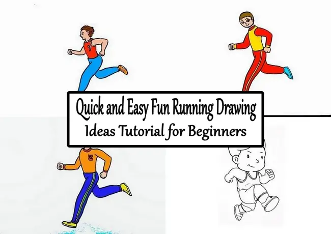 Quick and Easy Fun Running Drawing Ideas Tutorial for Beginners