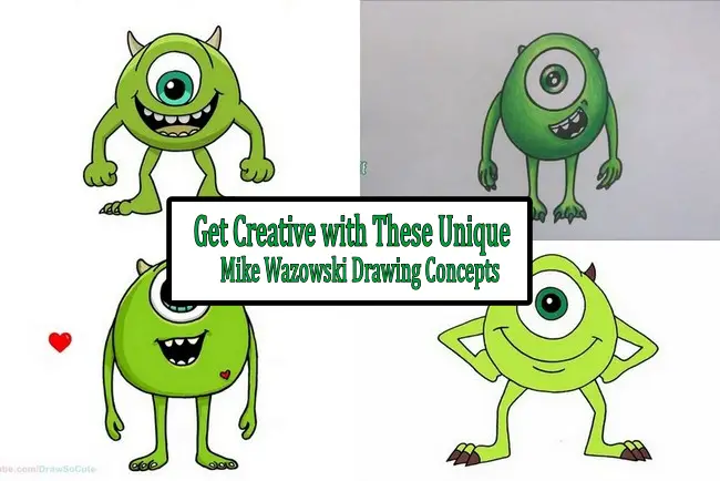 Get Creative with These Unique Mike Wazowski Drawing Concepts