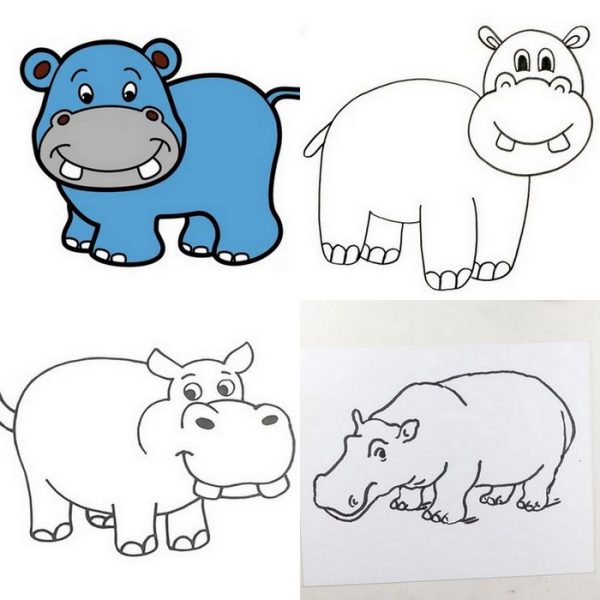 Whimsical and Creative Hippo Drawing Ideas for Art Enthusiasts