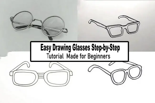 Easy Drawing Glasses Step-by-Step Tutorial  Made for Beginners