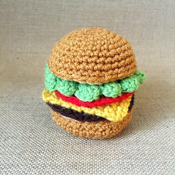 showcasing your crochet hamburger Amigurumi online