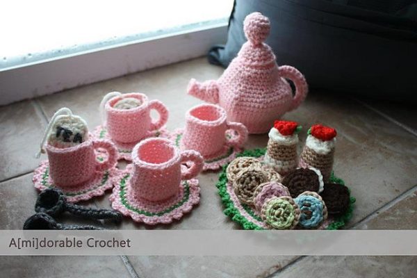 Elegant Crochet Tea Set Free Patterns