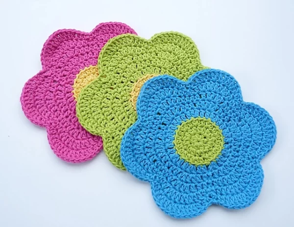 Free Crochet Coasters Choosing Yarn and Colors