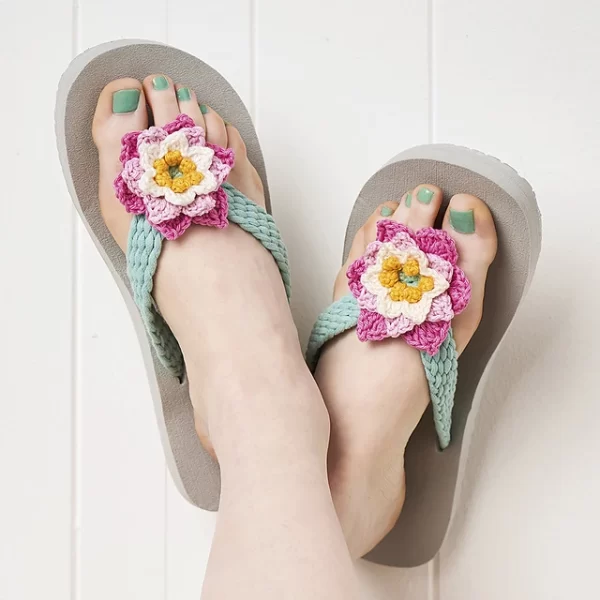 Easy Free Crochet Flip Flops Stylish Summer Footwear Project