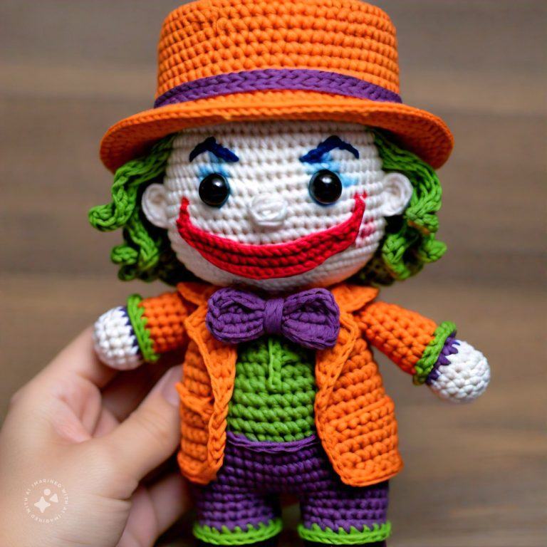 The Little Laughing Menace Easy Joker Crochet Amigurumi