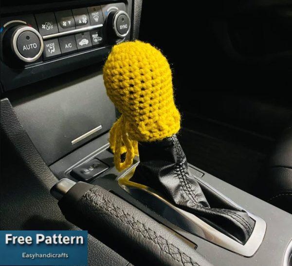 Crochet Car Shift Cover Accessory Pattern (Easy and Unique)