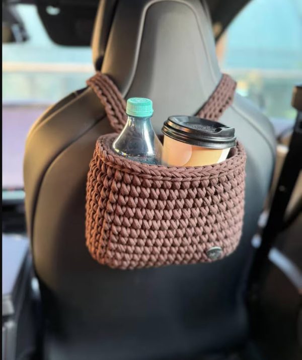 Handmade Crochet Car Storage Basket Pattern