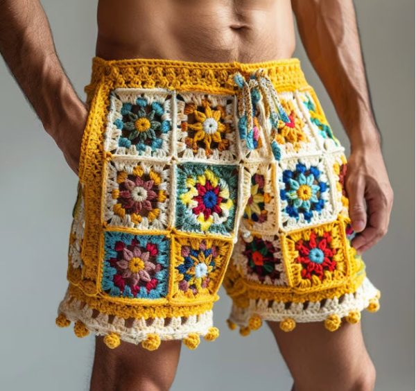 DIY Crochet Men's Shorts Step-by-Step Guide for Beginners