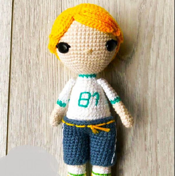 Adorable Crochet J-Hope Amigurumi Doll