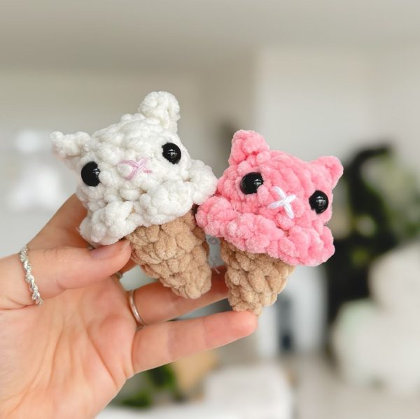 Crochet Cute Kitty Icecream
