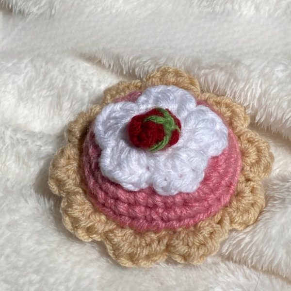 Free Crochet Strawberry Pie Pattern for Play