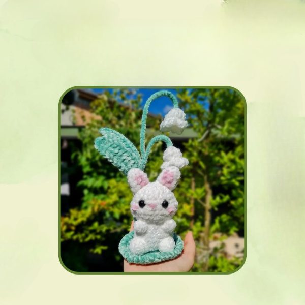 Free Crochet Rabbit With Flowery Nest Amigurumi Pattern
