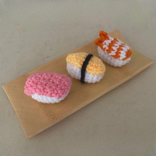 Free Crochet Sushi Amigurumi Food Pattern