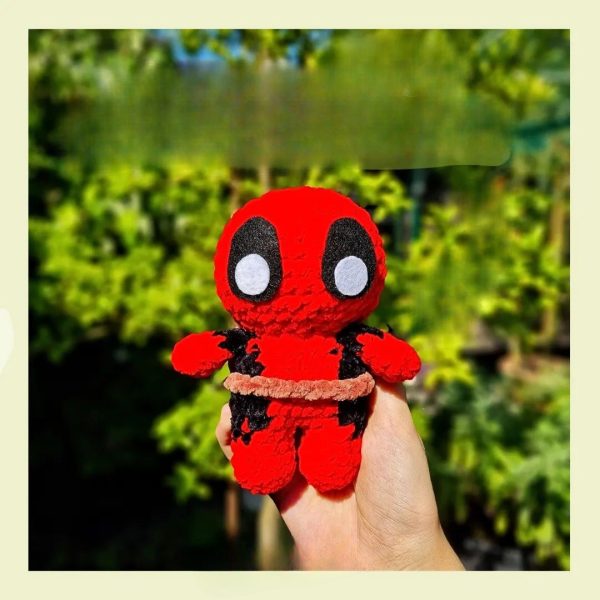 Free Crochet Deadpool Amigurumi Pattern
