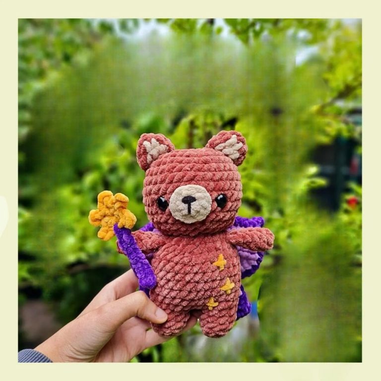 Free Crochet Fairy Bear Amigurumi Pattern For Beginners