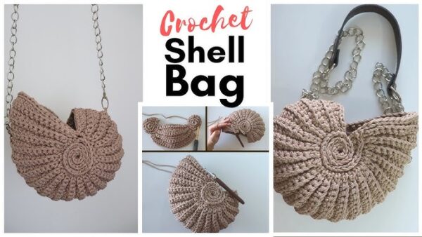 Beautiful Crochet Shell Bag For Stylish Outings