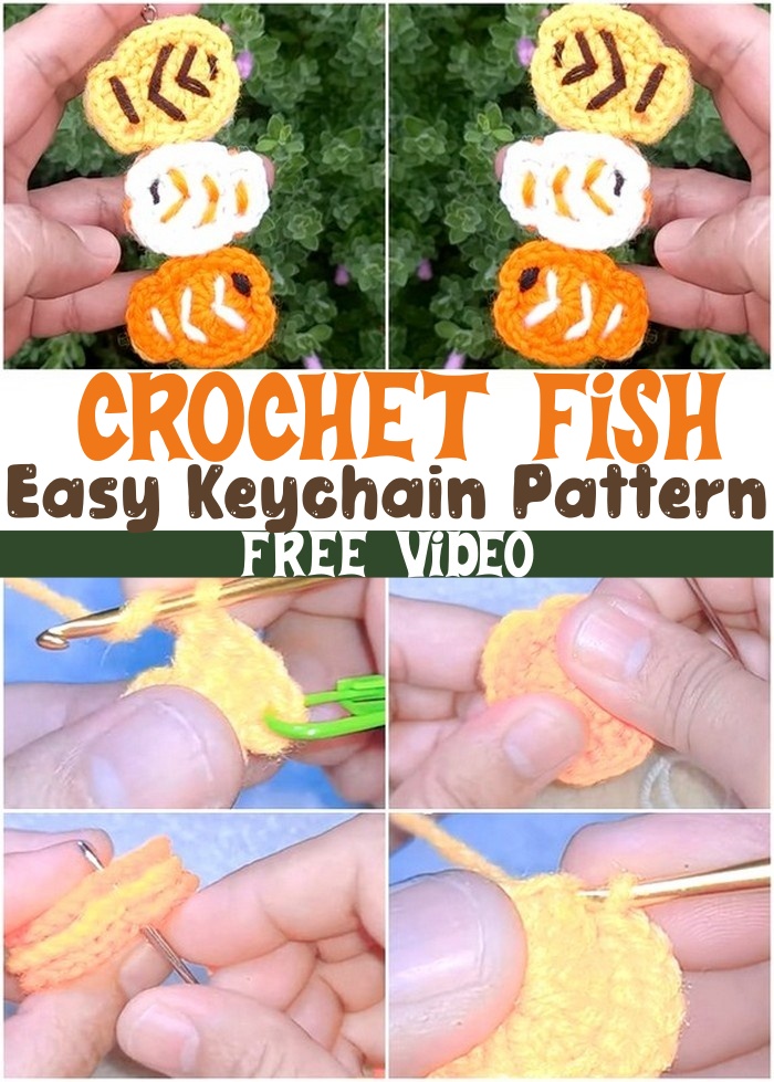 Crochet Fish Easy Keychain Pattern