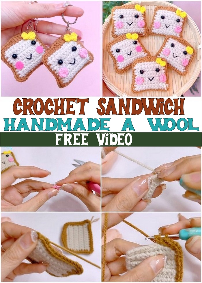 Crochet Sandwich Handmade A Wool