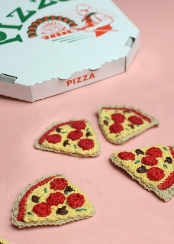 Free Crochet Pizza Amigurumi Slice Patterns