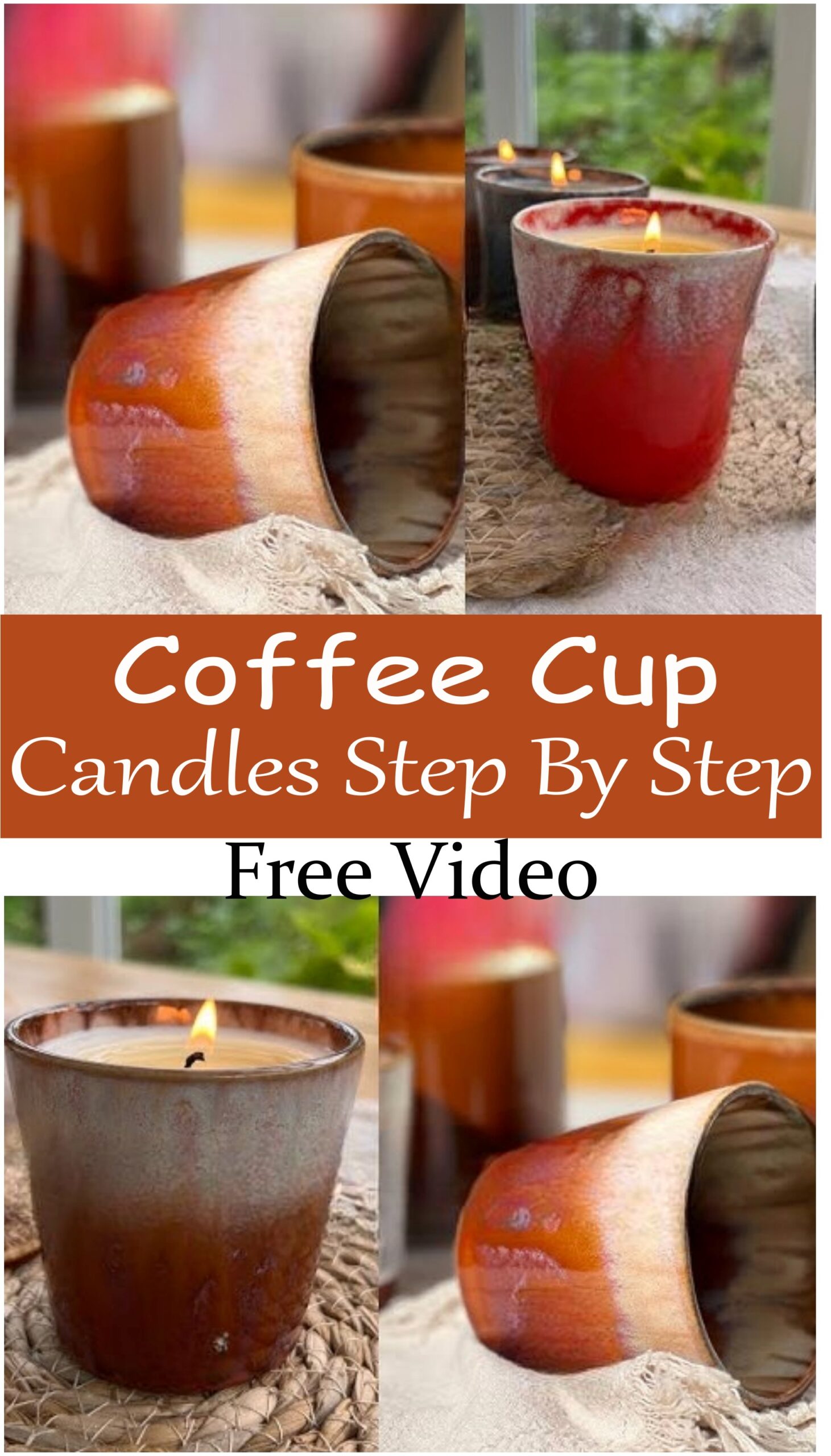 Coffee Cup Candles Step By Step