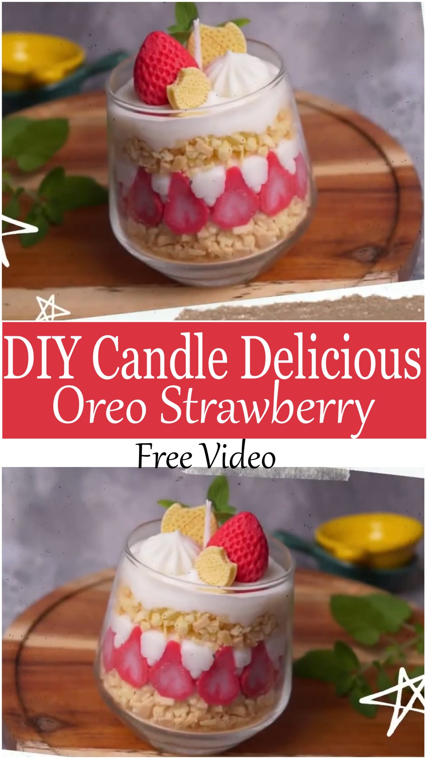 DIY Candle Delicious Oreo Strawberry
