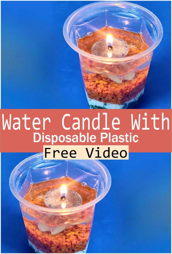 Water Candle With Disposable Plastic