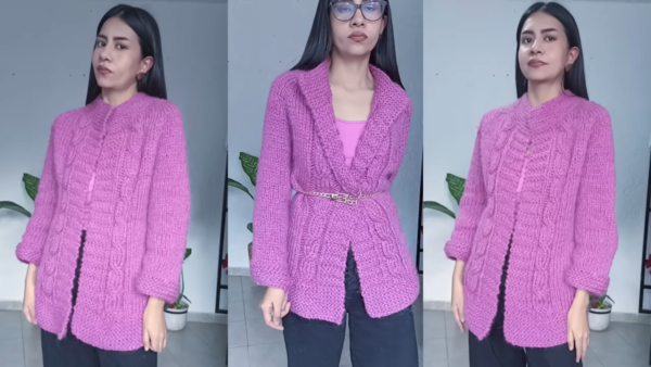 Knitted Crochet Cardigan Pattern For Beginners