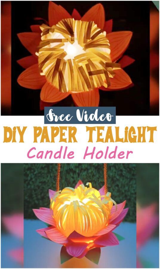 DIY Paper Tealight Candle Holder