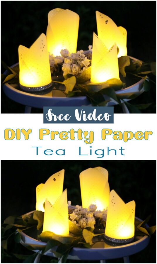 DIY Pretty Paper Tea Light