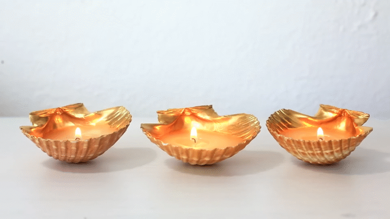 DIY Shell Candles Bring Ocean Charm Into Your Home