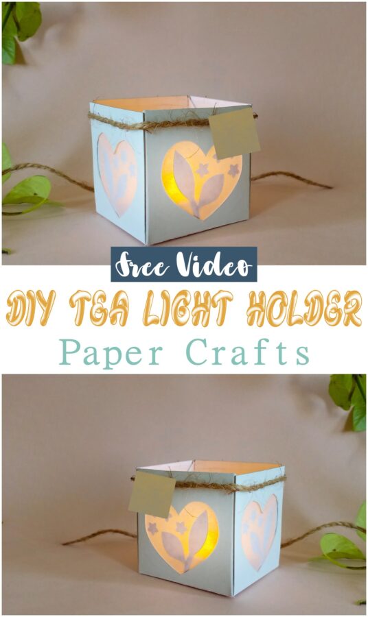 DIY Tea Light Holder Paper Crafts