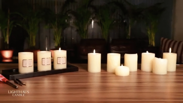Elegant Pillar Candle for Calm, Cozy Evening Vibes